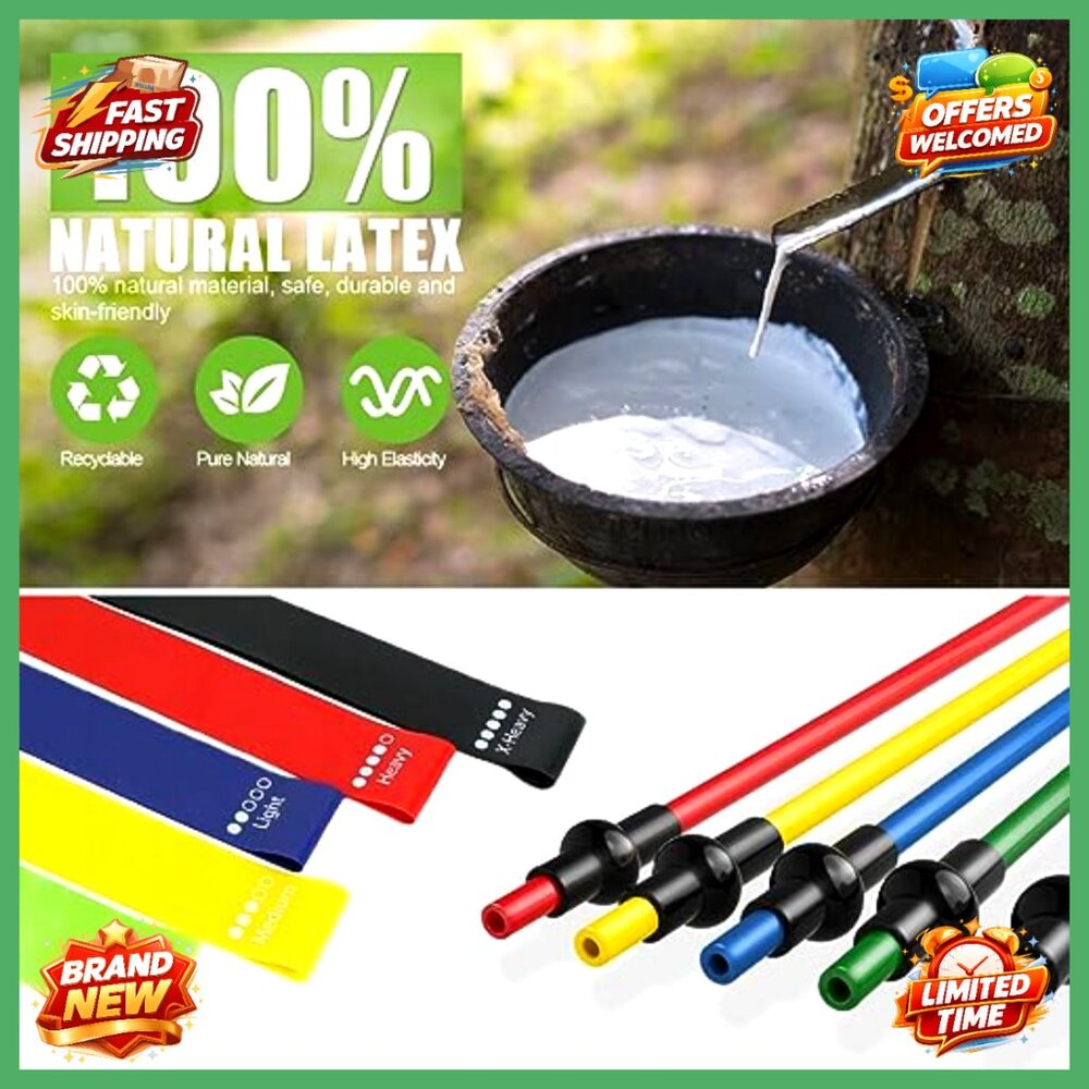 23-Piece Stackable Resistance Bands Set With Hand… - image 5